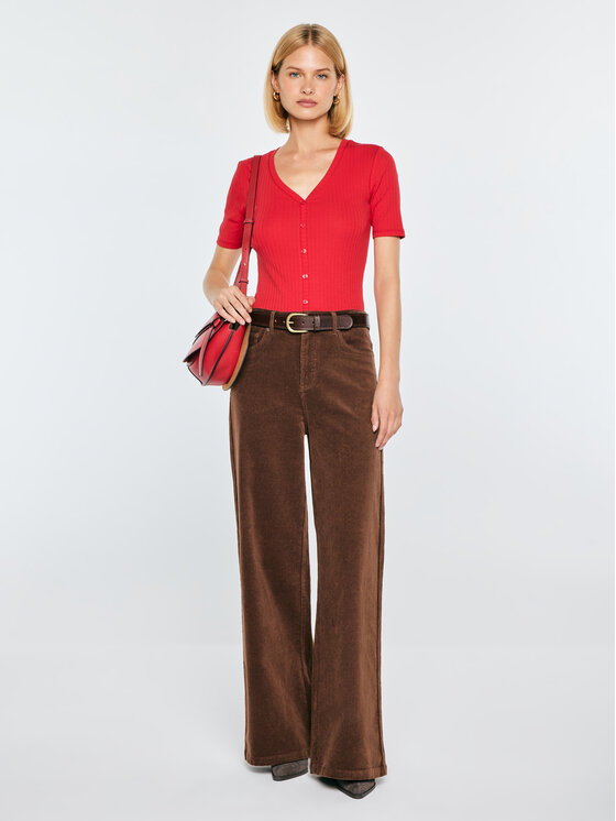 BIG STAR BIG STAR Koszula SOTIA Czerwony Slim Fit