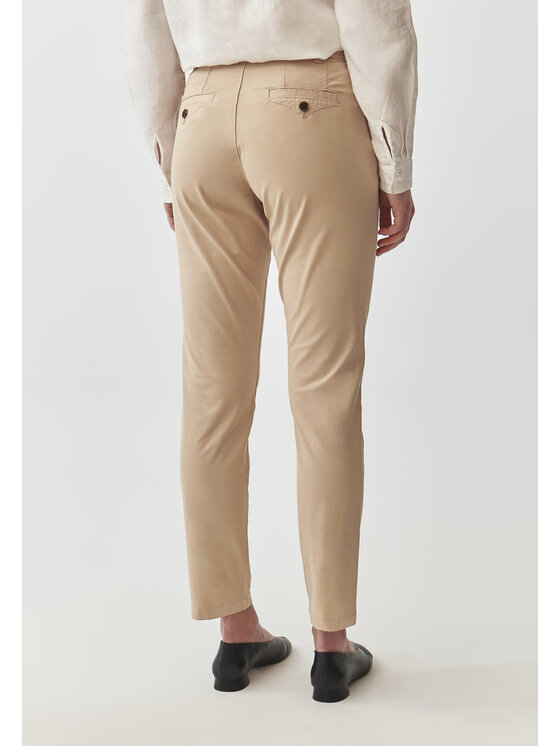 TATUUM TATUUM Kalhoty z materiálu HINO Khaki Skinny Fit