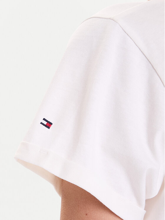 Tommy Hilfiger Tommy Hilfiger T-Shirt UW0UW04525 Béžová Relaxed Fit