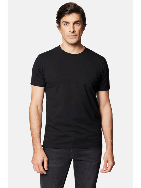 Lancerto Lancerto T-Shirt Ancus TS073124000012 Czarny Regular Fit