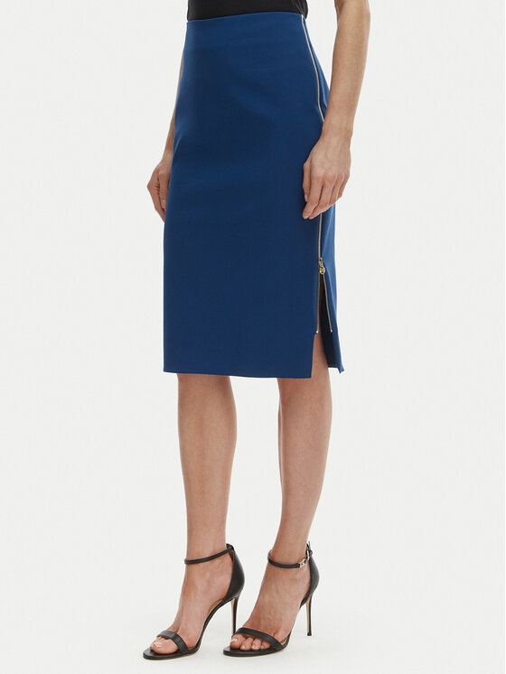 Rinascimento Rinascimento Zīmuļveida svārki CFC0127985003 Zils Slim Fit