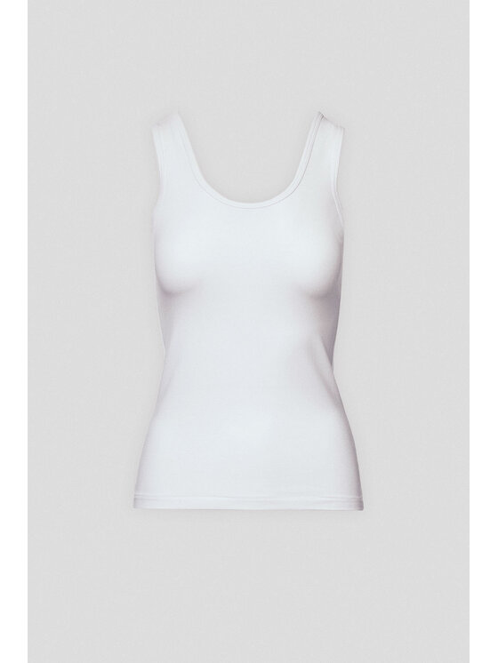 Lancerto Lancerto Top Cynthia TS073225000001 Biały Slim Fit