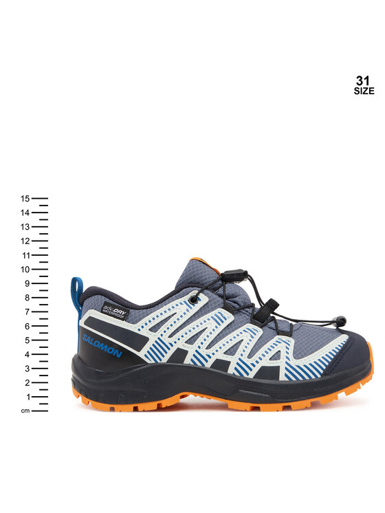 Salomon Salomon Παπούτσια πεζοπορίας Xa Pro V8 Waterproof L47857000 Γκρι