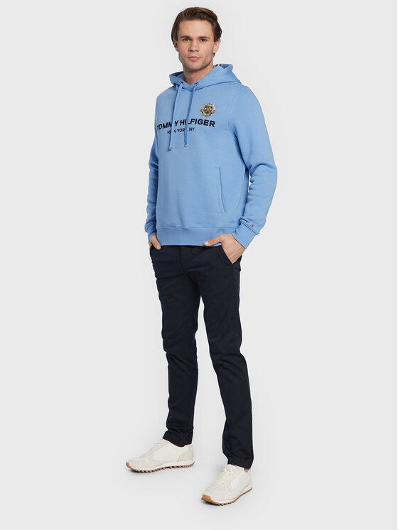 Felpa Icon Stack Crest MW0MW29332 Blu Regular Fit