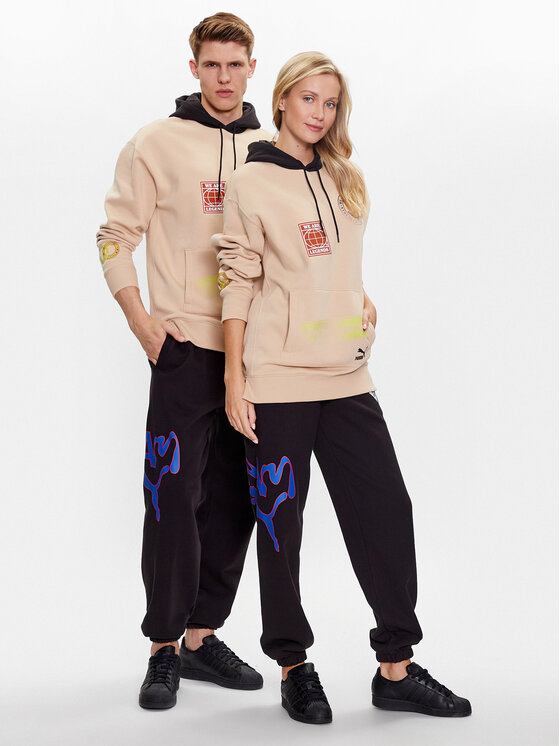 Puma Puma Παντελόνι φόρμας Unisex P.A.M 620229 Μαύρο Relaxed Fit