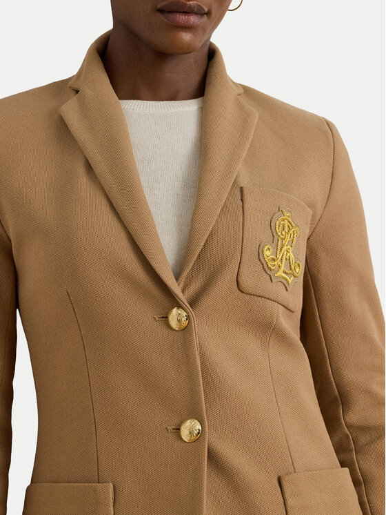 LAUREN RALPH LAUREN LAUREN RALPH LAUREN Marynarka 200797305018 Beżowy Slim Fit