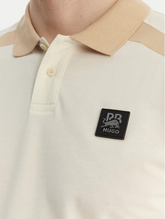 HUGO HUGO Polo Dunios_RB 50559650 Beżowy Regular Fit