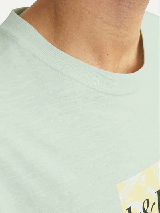 Jack&Jones Jack&Jones T-Shirt Lafayette 12250436 Zielony Relaxed Fit