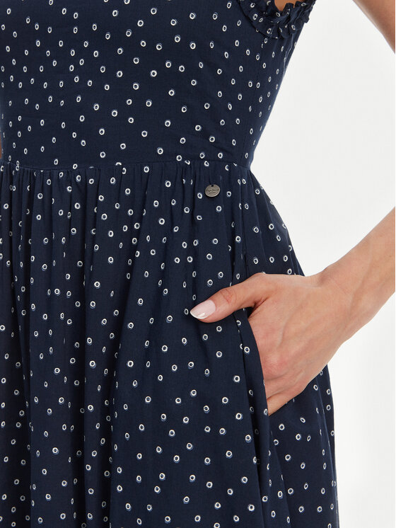 Pepe Jeans Pepe Jeans Vsakodnevna obleka Deborah PL953666 Mornarsko modra Regular Fit