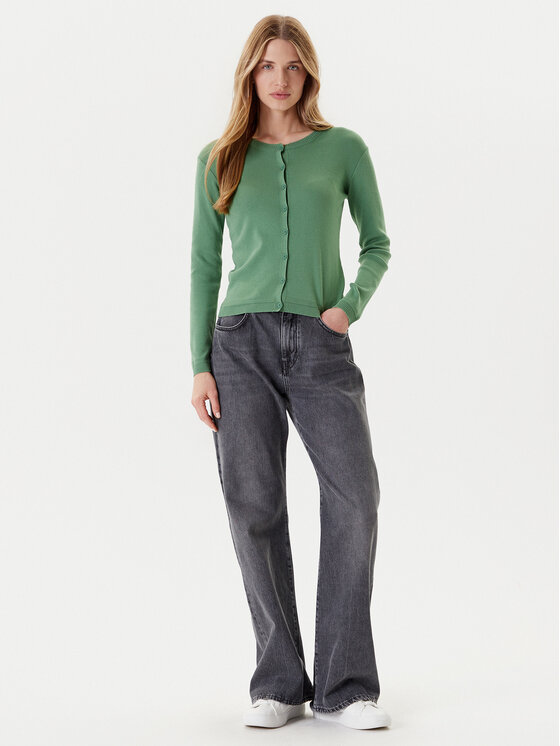 United Colors Of Benetton United Colors Of Benetton Pletena jopica 1091D5558 Zelena Regular Fit