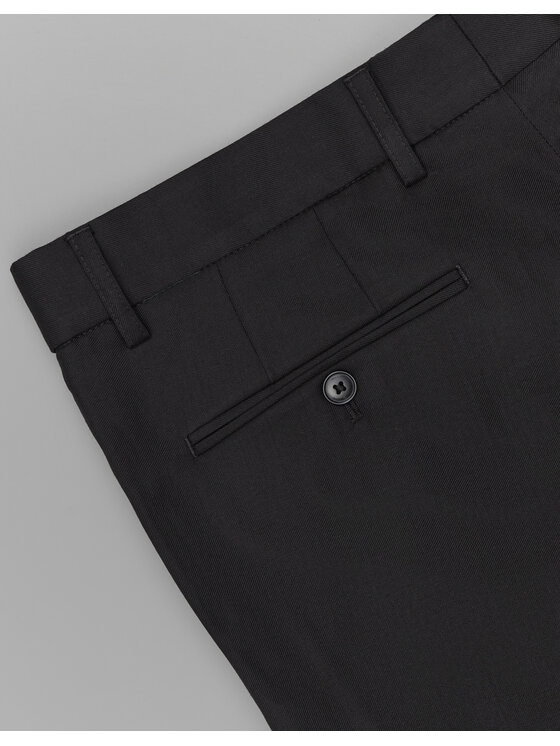 Borgio Borgio Spodnie garniturowe martello Czarny Slim Fit