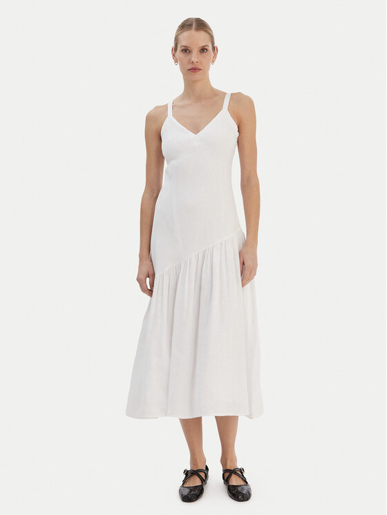 DKNY DKNY Ljetna haljina P5JNCD88 Écru Regular Fit