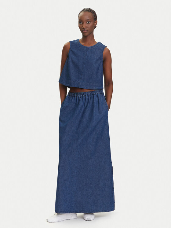Pieces Pieces Top Tenim 17157936 Granatowy Regular Fit