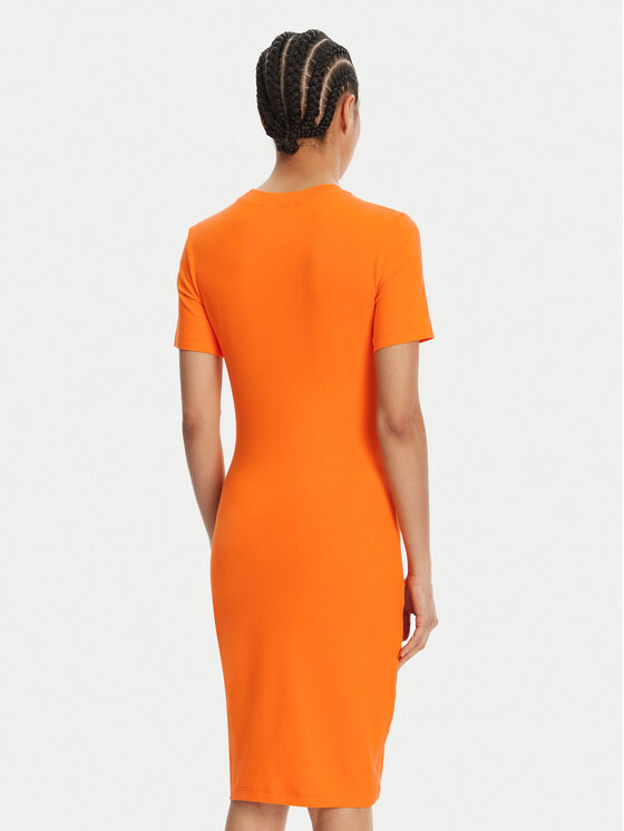 Versace Jeans Couture Versace Jeans Couture Kleid für den Alltag 78HAOS04 Orange Slim Fit