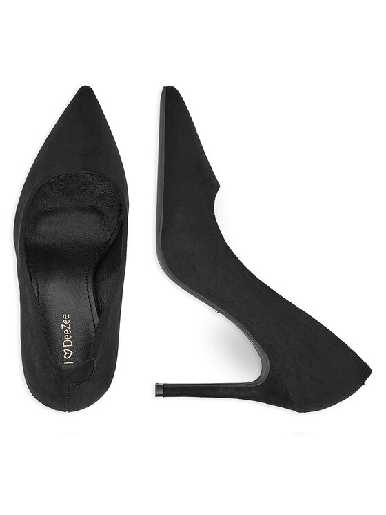 DeeZee DeeZee Pantofi cu toc subțire DBC-37237-1 Negru