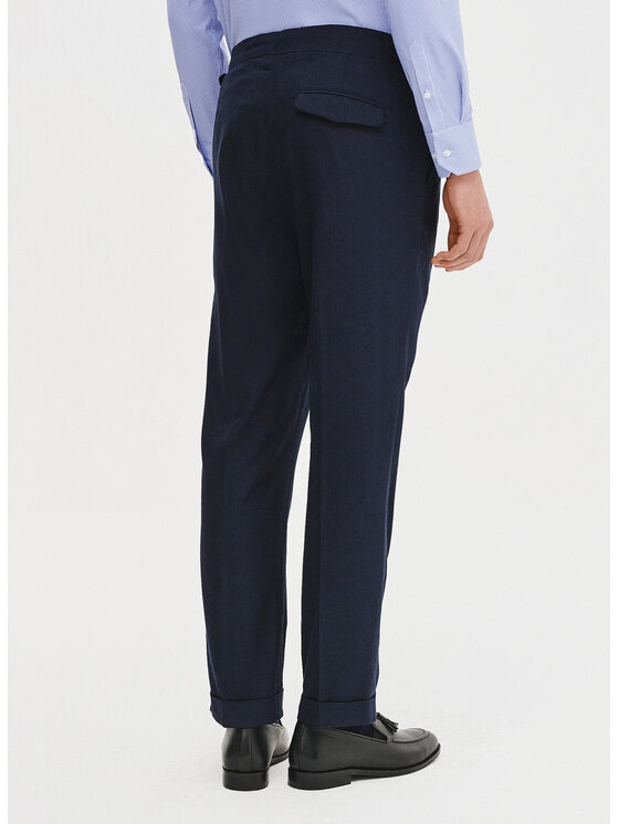 Pako Lorente Pako Lorente Spodnie materiałowe P25SF-WX-003 Granatowy Regular Fit