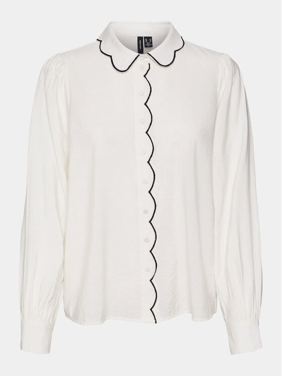 Vero Moda Vero Moda Риза Gigi 10303039 Бял Regular Fit
