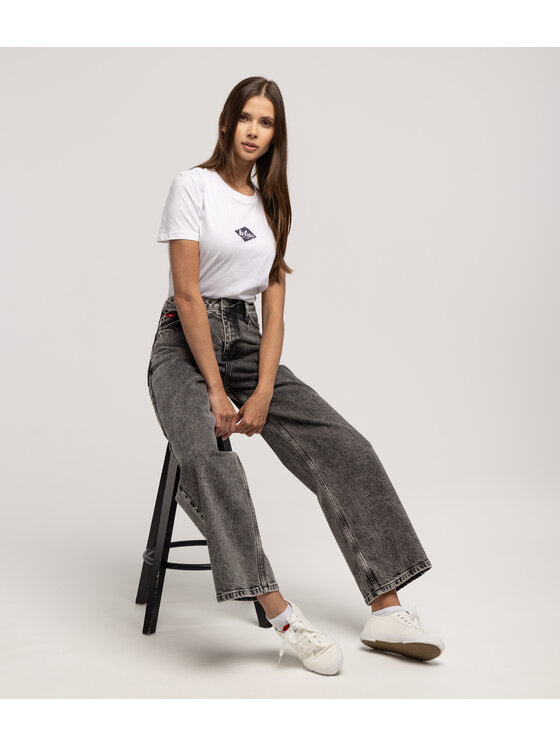 Lee Cooper Lee Cooper Jeansy BELLA 3225 Czarny Wide Leg