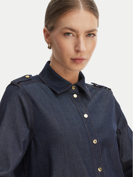 Marciano Guess Marciano Guess Jeanshemd G6GH29 D1082 Dunkelblau Regular Fit