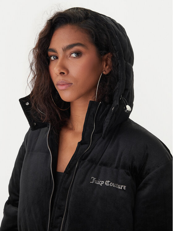 Juicy Couture Juicy Couture Зимно яке Century JCOIJ225552 Черен Relaxed Fit