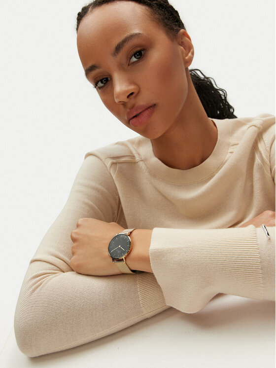 Daniel Wellington Daniel Wellington Zegarek Petite Yg Mesh DW00100347 Złoty