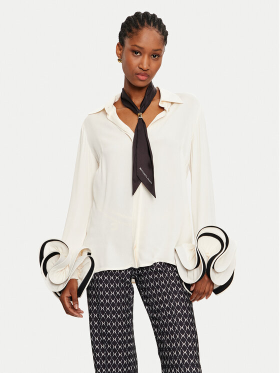 Elisabetta Franchi Elisabetta Franchi Košile CAT-96-47E3 Écru Regular Fit