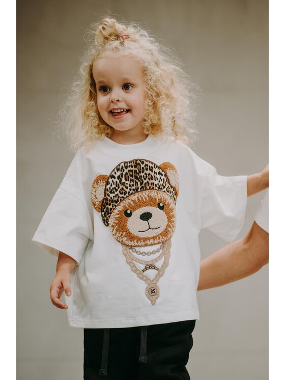 Bejbi Story Bejbi Story T-Shirt T-shirt oversize Elliot Teddy Écru Oversize