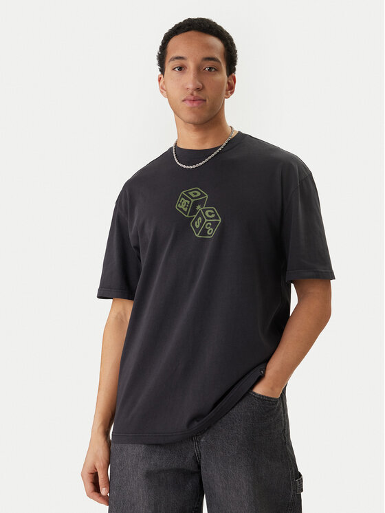 DC Shoes DC Shoes T-Shirt High Rollin EDYZT04367 Czarny Regular Fit