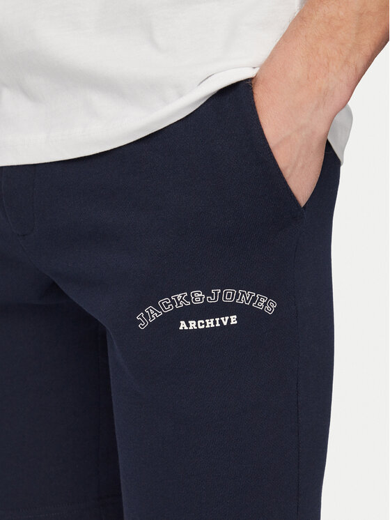 Jack & Jones Jack & Jones Комплект тишърт и панталонки College 12298226 Бял Regular Fit
