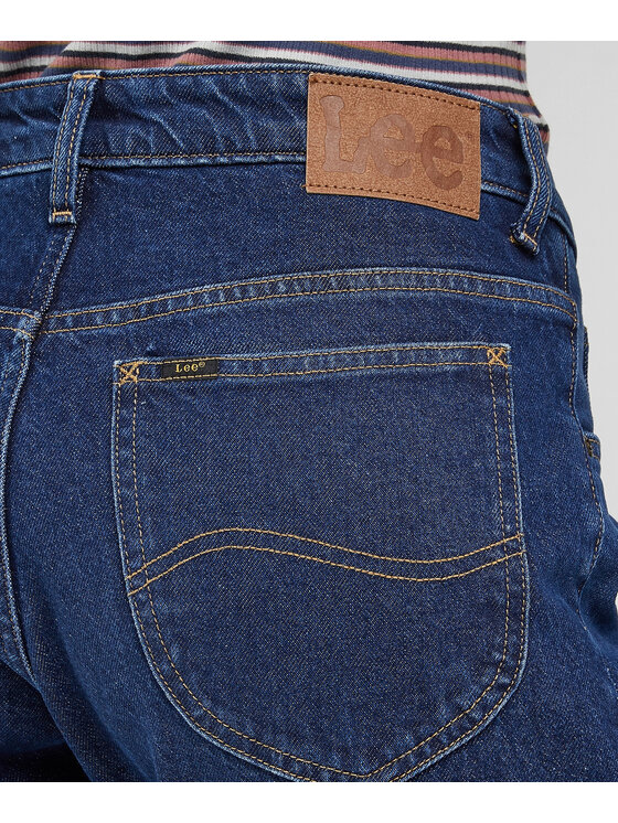 Lee Lee Jeansy 112341968 Granatowy Regular Fit