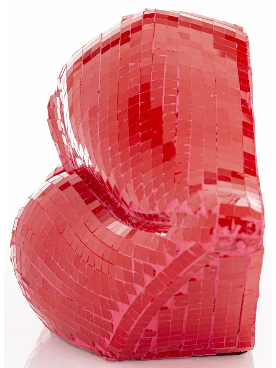 MIAhome MIAhome Figurka Dekoracja czerwone USTA 14x33x10 cm Czerwony