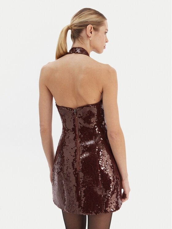 Bardot Bardot Коктейлна рокля Nevelle 59857DB2 Бордо Slim Fit