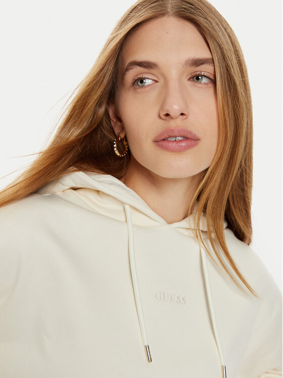 Guess Guess Μπλούζα V4BQ00 KC5O0 Μπεζ Regular Fit