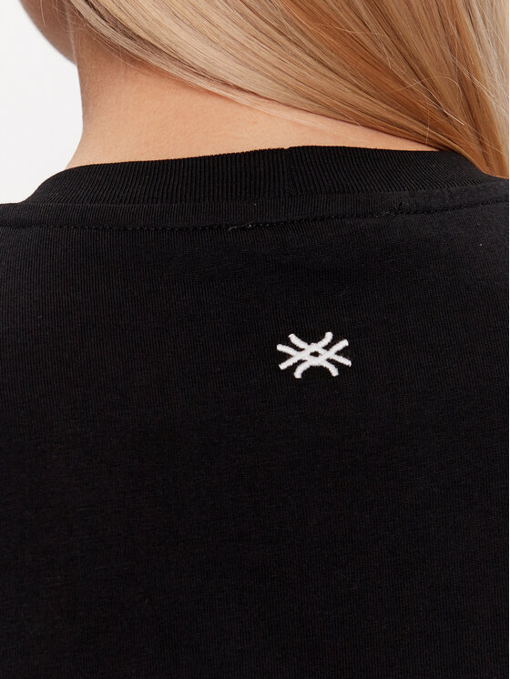 United Colors Of Benetton United Colors Of Benetton T-shirt 3BL0D103W Nero Regular Fit