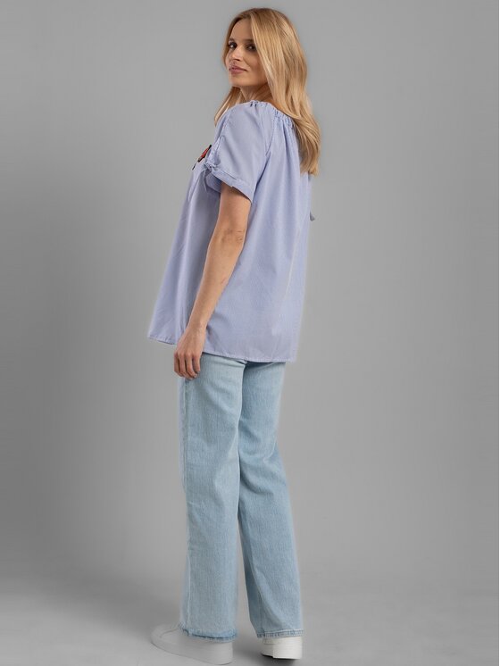 Perso Perso Blúzka CHCE710033F Modrá Regular Fit