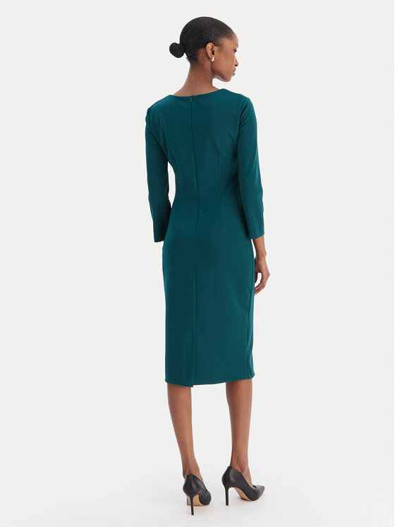 Rinascimento Rinascimento Коктейлна рокля CFC0126655003 Зелен Slim Fit