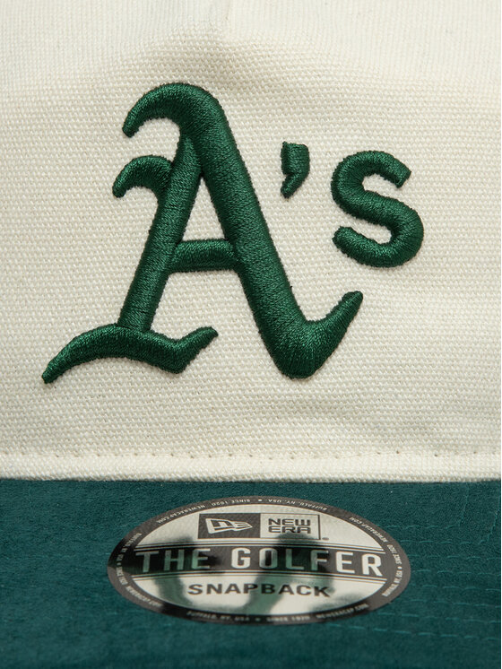 New Era New Era Czapka z daszkiem Script Oakland Athletics Golfer 60595252 Biały