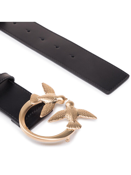 PINKO Pinko Pasek Damski Love Bery 1 Simply Belt PE 21 PLT01 1H20WJ Y6XF Czarny