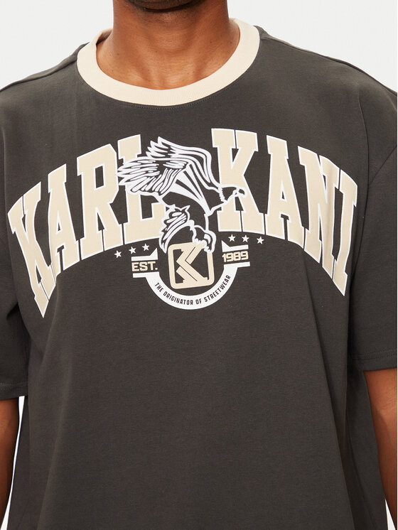 Karl Kani Karl Kani T-krekls Eagle Print 60300106 Bēšs Regular Fit