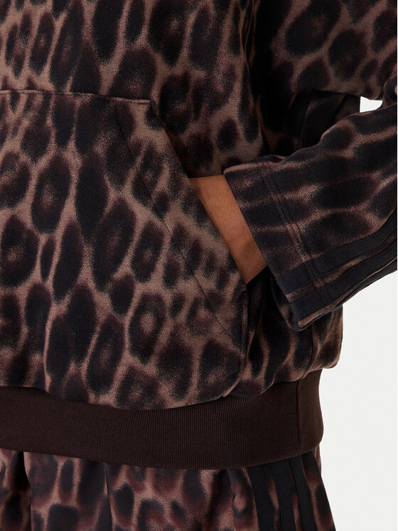 adidas adidas Pluus Seasonal Essentials Leopard Print KH0293 Pruun Loose Fit