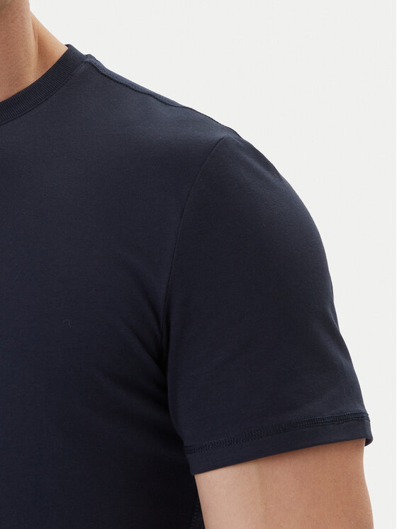 Guess Guess Marškinėliai M6GI10 K2991 Tamsiai mėlyna Slim Fit