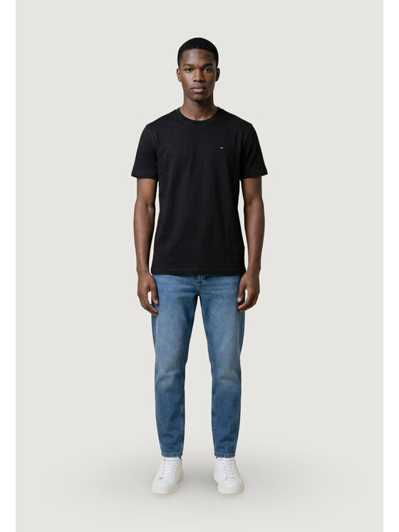 Tommy Jeans Tommy Jeans T-shirt Tjm Reg Sflag Ss Tee Ext DM0DM22504 Nero Regular Fit