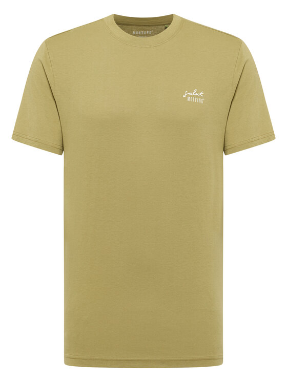 Mustang Mustang T-Shirt Austin Zielony Regular Fit