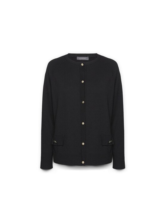 Elena Mirò Elena Mirò Cardigan M442Z000570N033 Nero Regular Fit