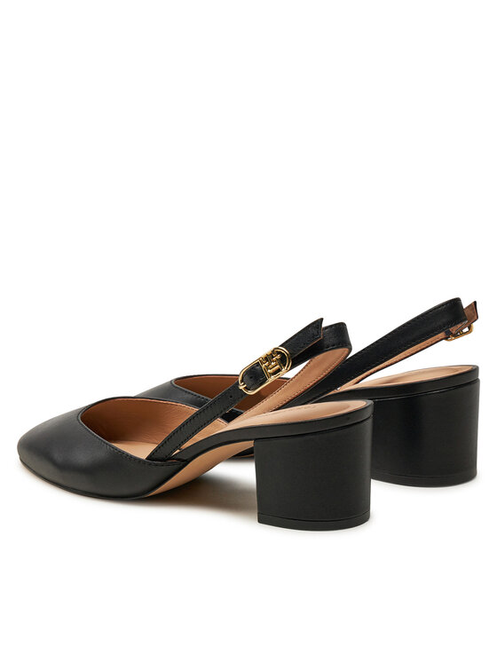 Tommy Hilfiger Tommy Hilfiger Czółenka Pump Slingback Smooth Leather FW0FW08621 Czarny