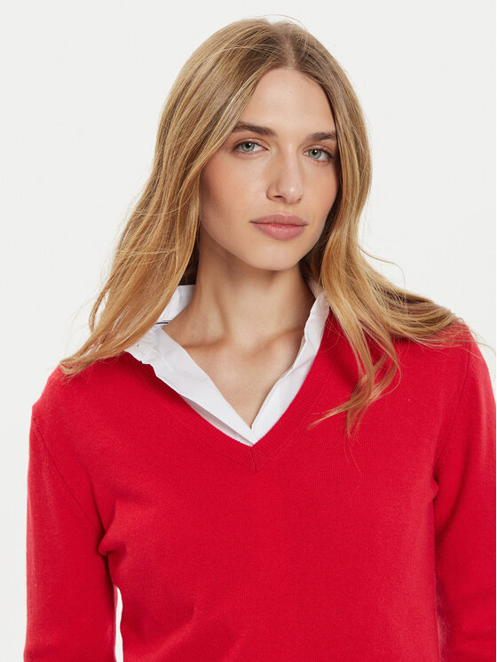 United Colors Of Benetton Maglione 1002D4488 Rosso Regular Fit Modivo