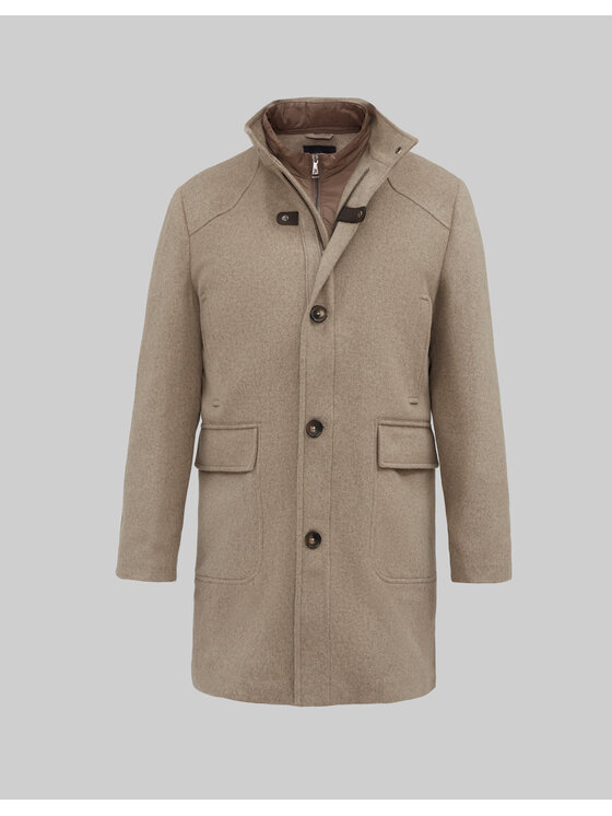 Borgio Borgio Płaszcz zimowy pontelongo Beżowy Slim Fit
