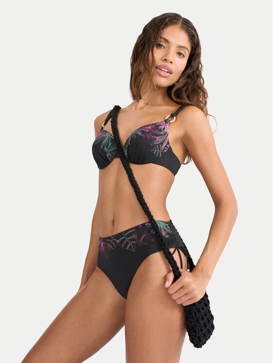 Triumph Triumph Spodný diel bikín Summer Tropics Midi 10226523 Čierna