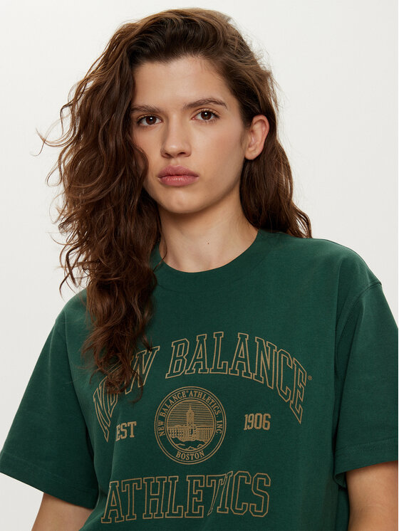 New Balance New Balance Tricou WT43548 Verde Oversize