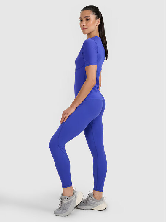 4F 4F Legginsy TRAINING Niebieski Slim Fit